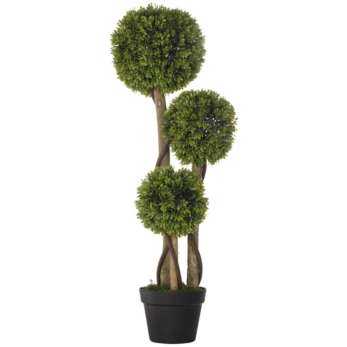 Artificial Plant, Artificial Plant, 90Cm Boxwood In Flower Pot, Artificial Tree With Uv Protection, Houseplant For Living Room, Balcony, Light Green