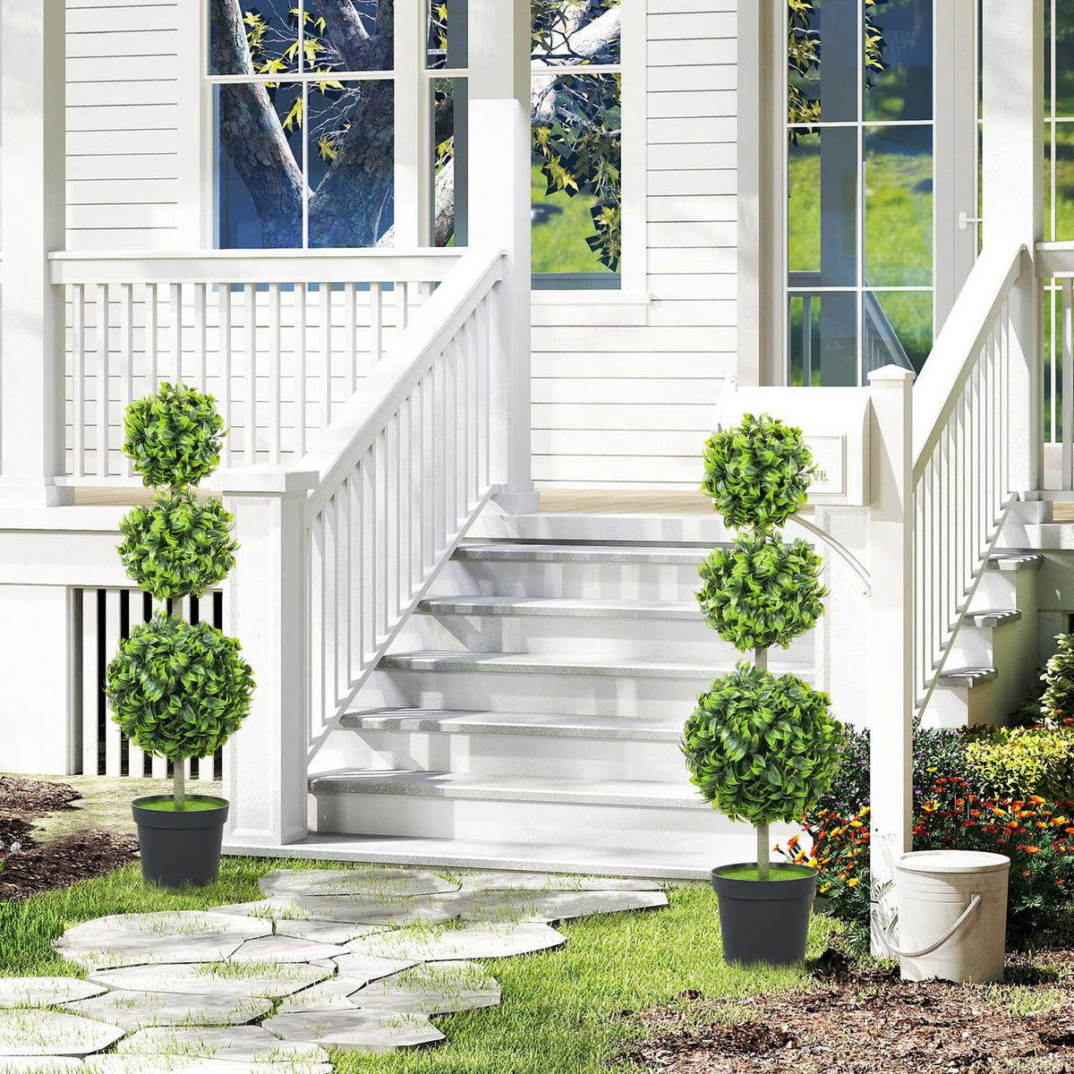 Artificial Potted Plants, UV-Resistant, 100 cm Tall