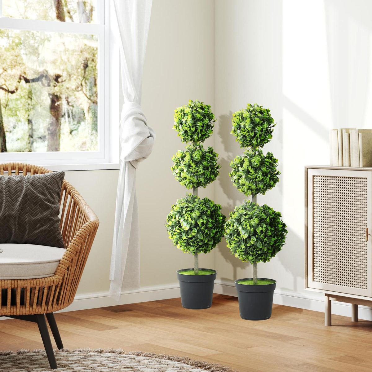 Artificial Potted Plants, UV-Resistant, 100 cm Tall