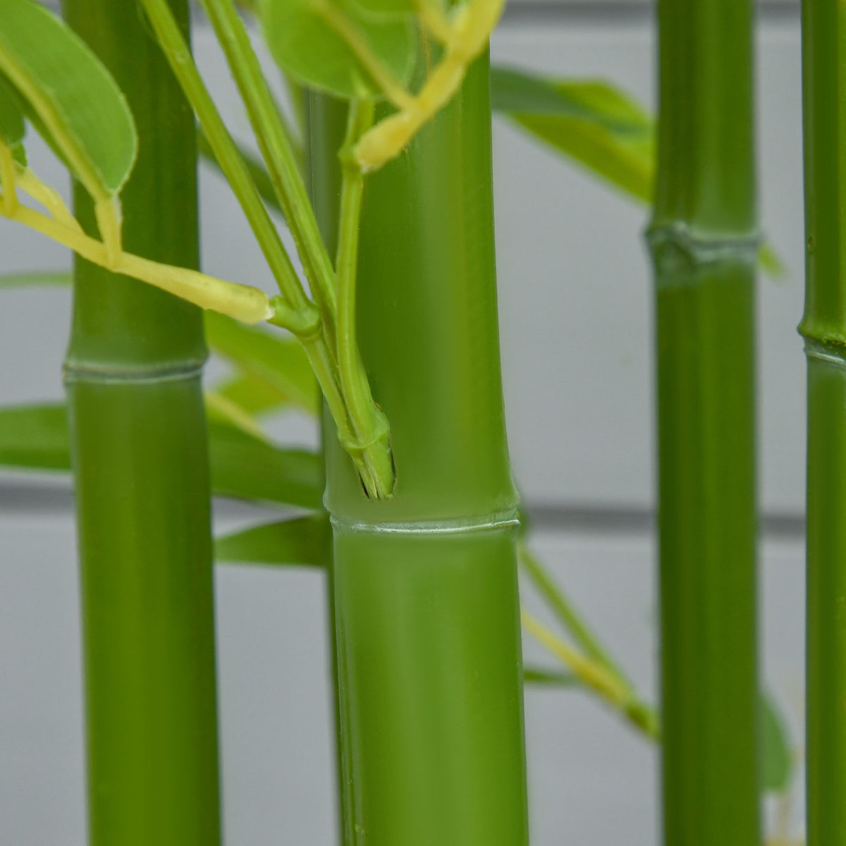 Artificial bamboo plant, 924 leaves, sturdy pot, artificial moss, plastic, green