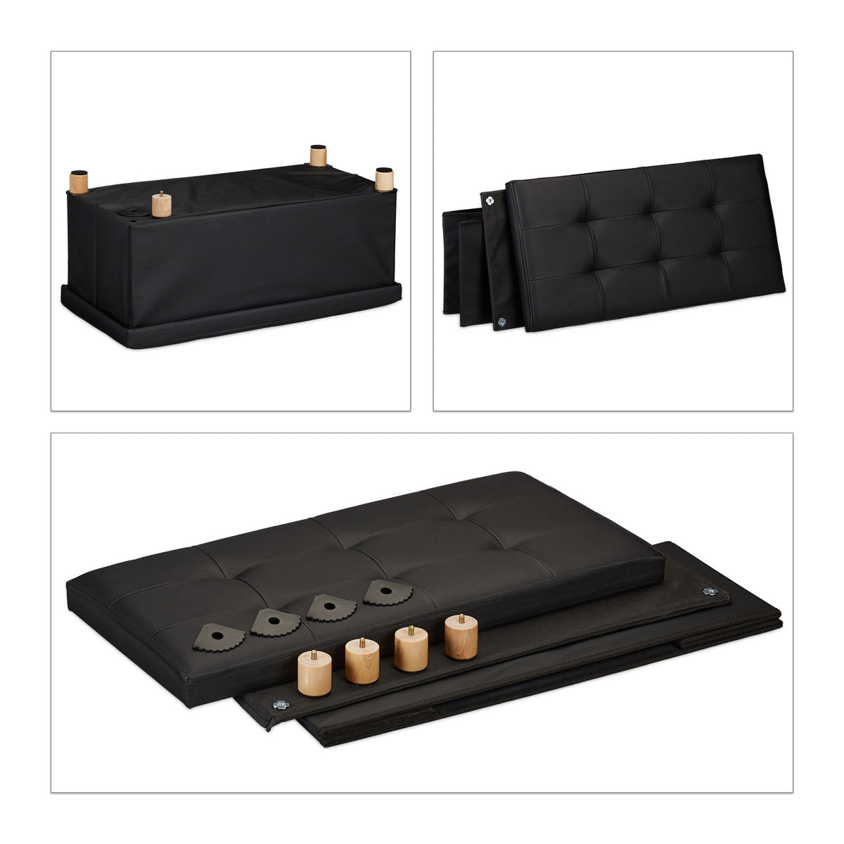 Artificial leather bench