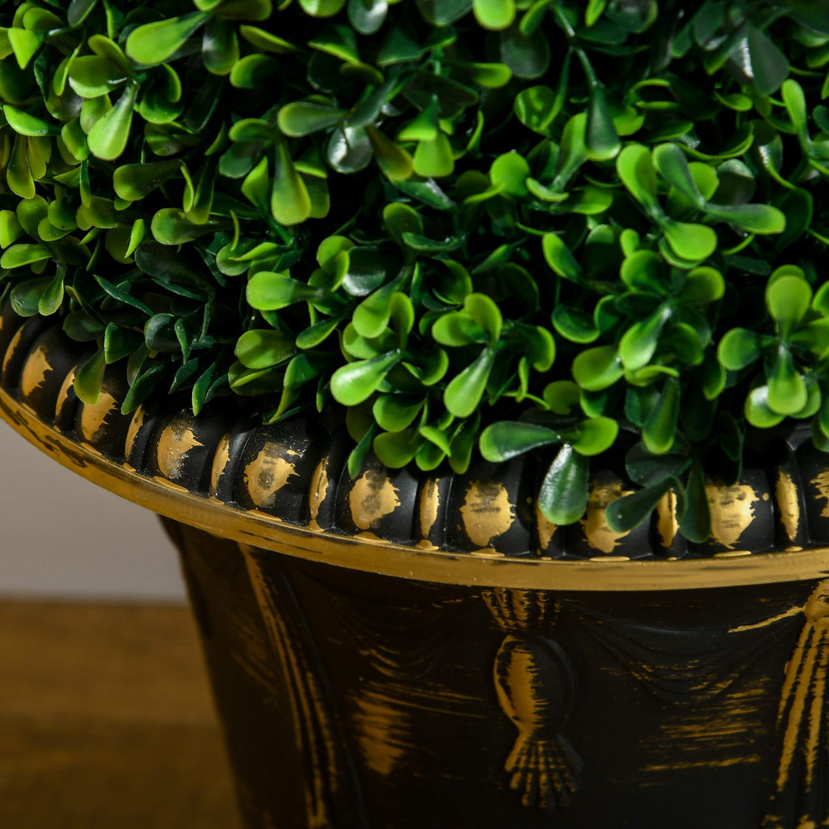 Artificial plants set of 2, UV-resistant artificial plant in flower pot, 90 cm houseplant boxwood for indoor, outdoor