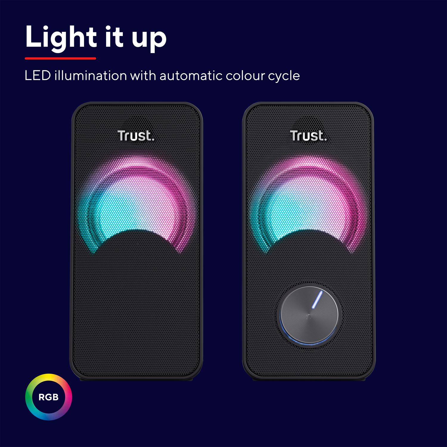 Arys Compact 2.0 speakers RGB