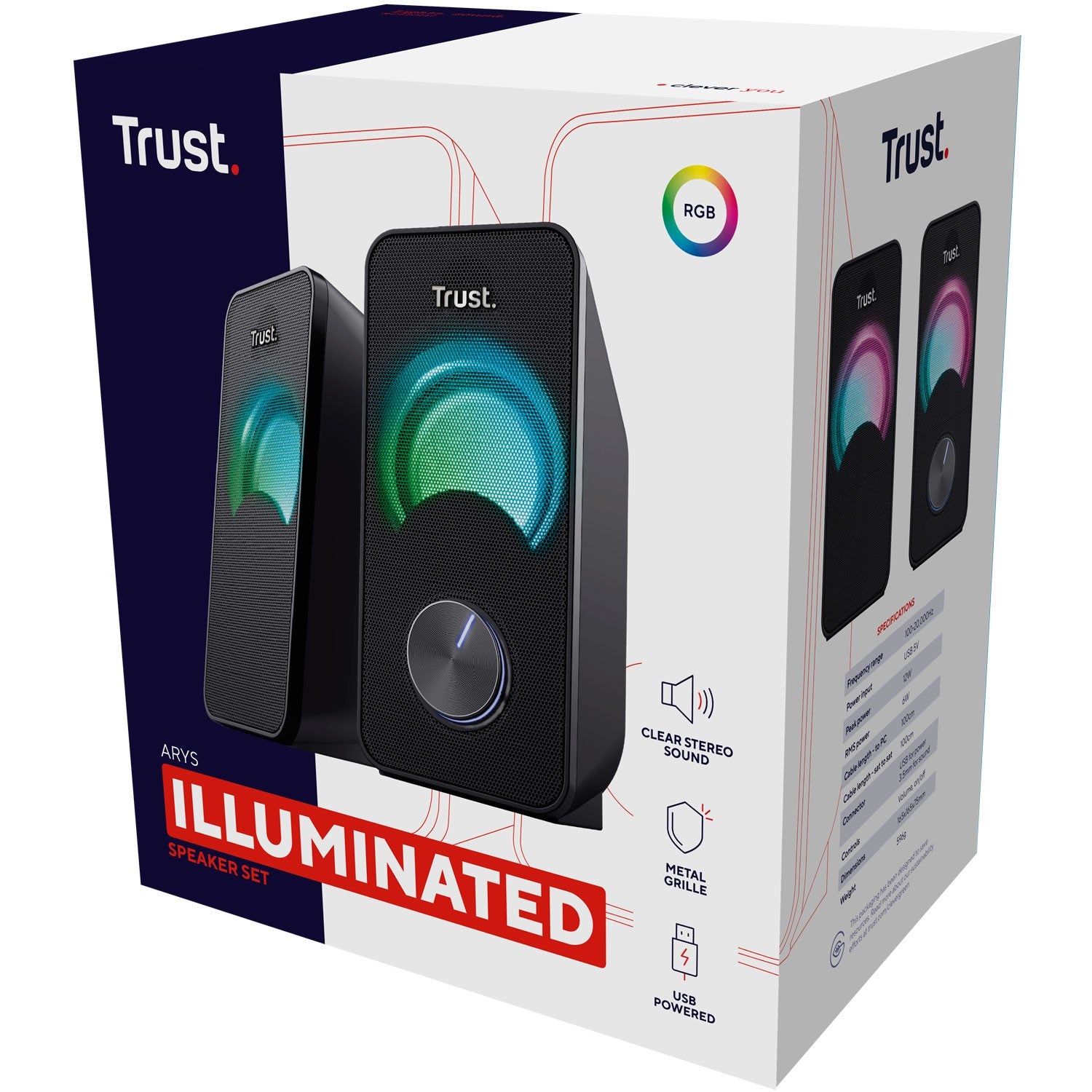 Arys Compact 2.0 speakers RGB