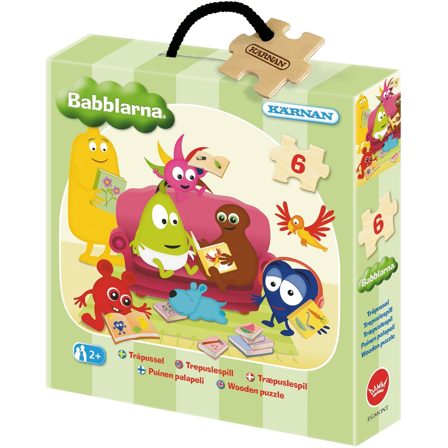 Ash puzzle wooden Babblers 6 pieces