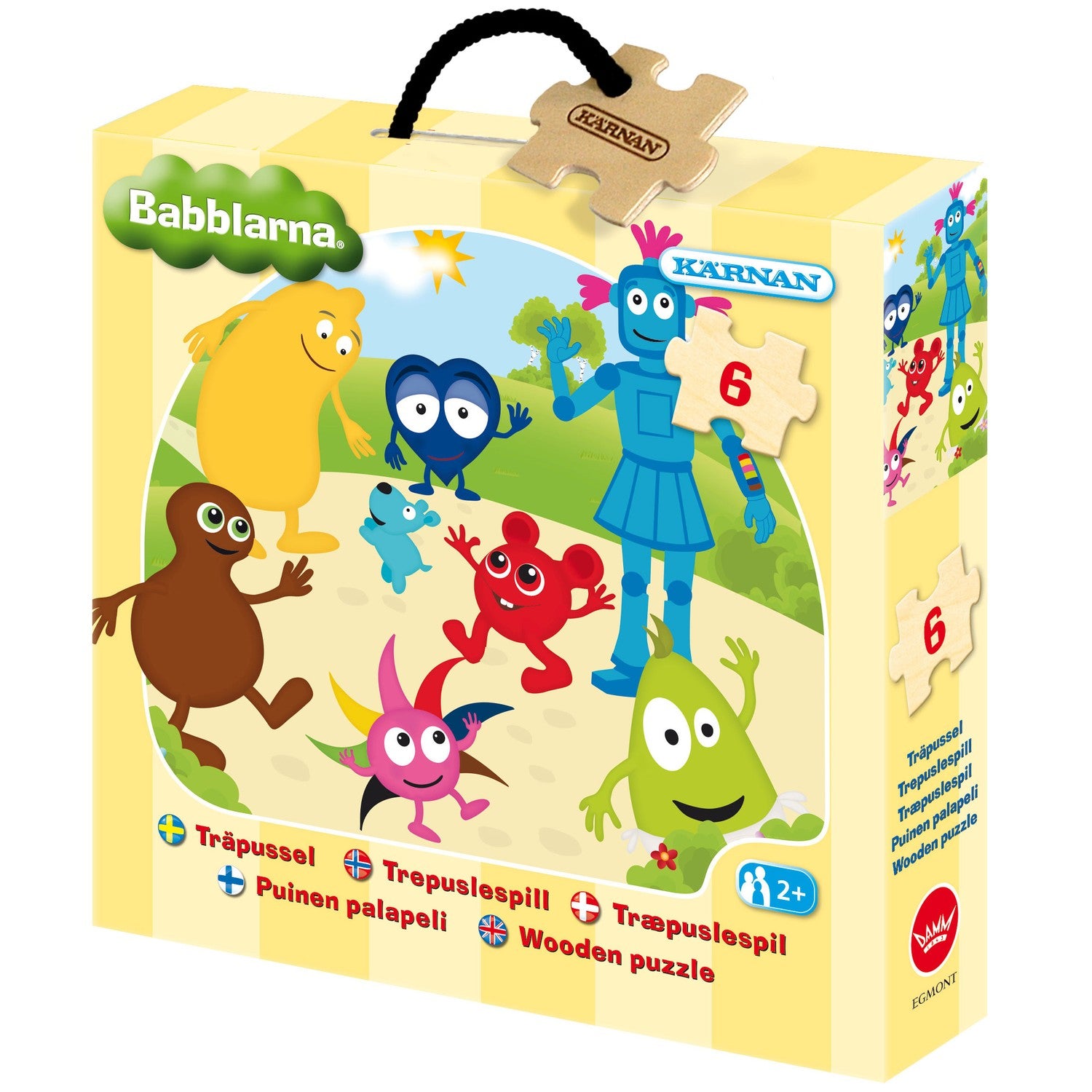 Ash puzzle wooden Babblers 6 pieces