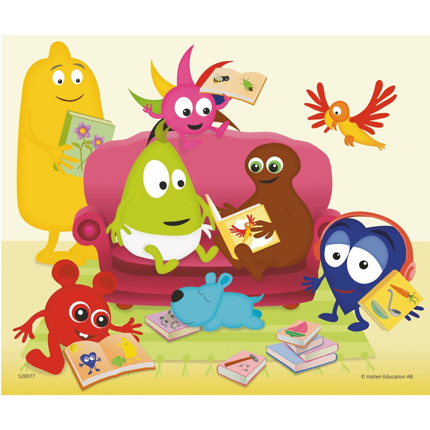 Ash puzzle wooden Babblers 6 pieces