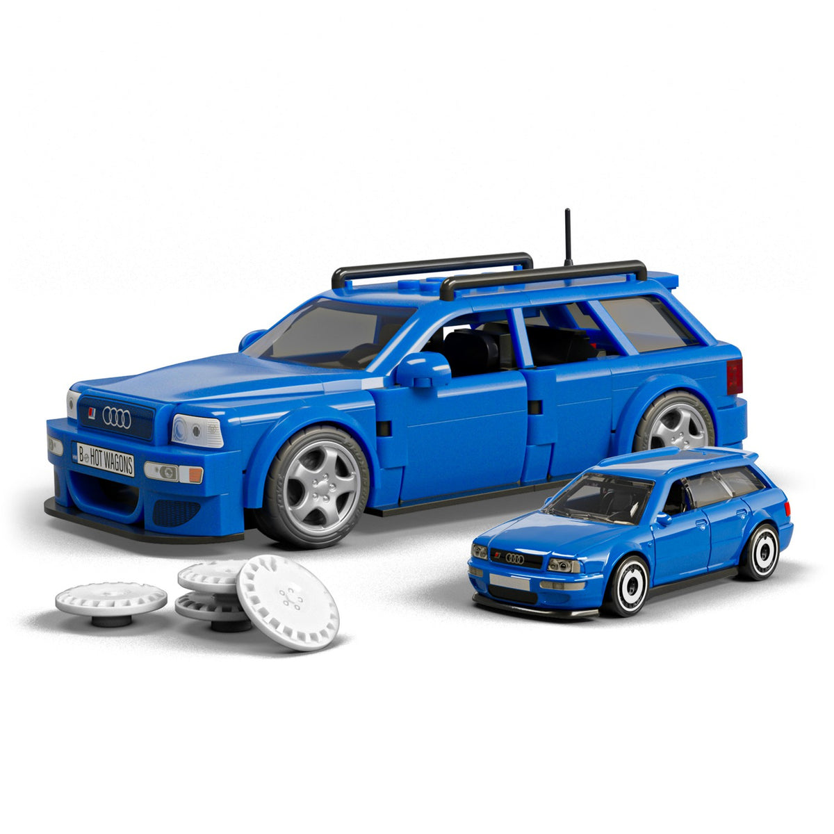 Audi Avant RS2 1994 Model Kit, 1:32 Scale, 250 Parts