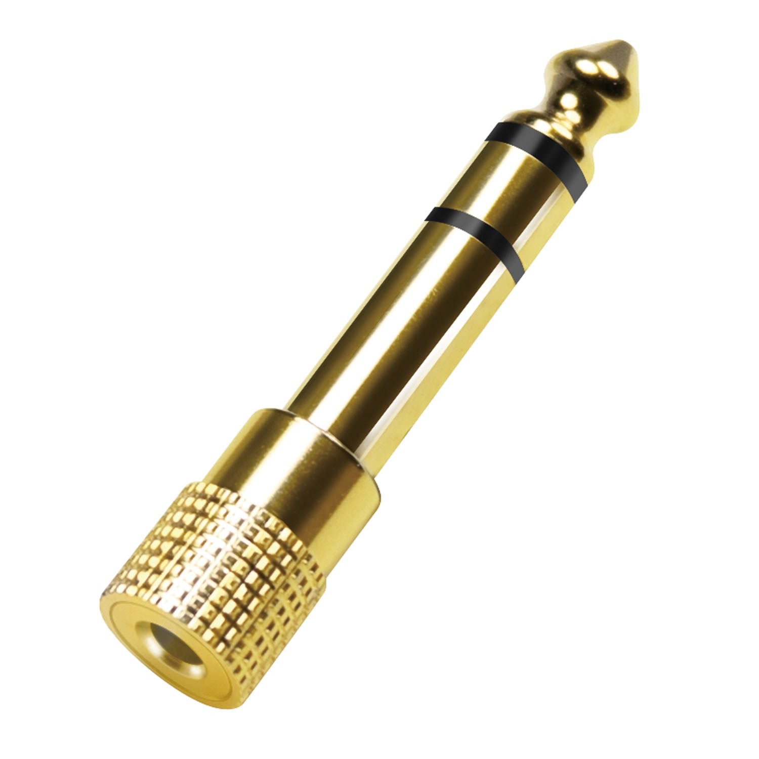 Audio Adapter 6.35mm Male to 3.5mm Female, Gold-Plated
