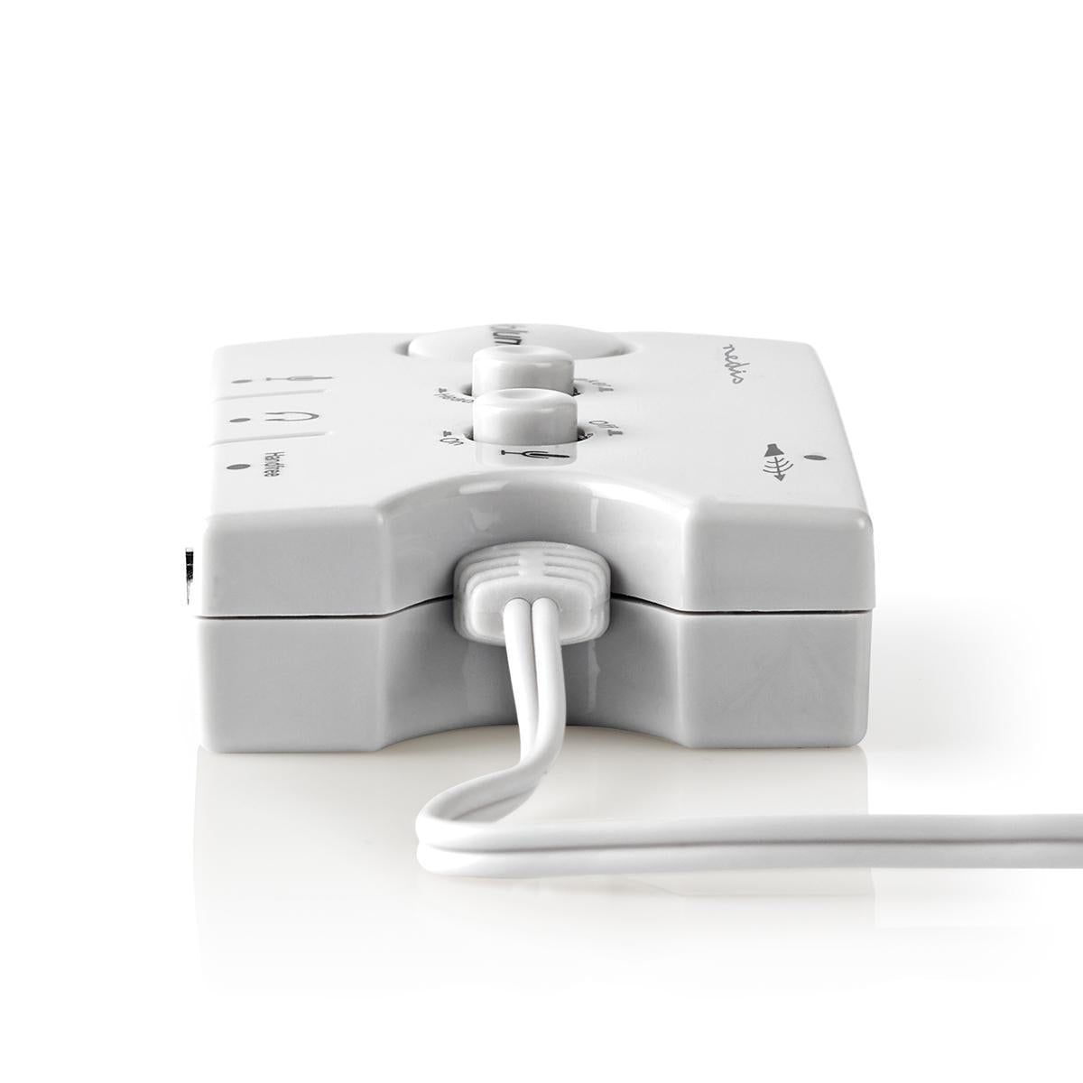 Audio switch | Connection input: 2x 3.5 mm Male | Connection output: 3x 3.5 mm female + 2.5 mm female | Function control: Instruction book | Number of buttons: 3