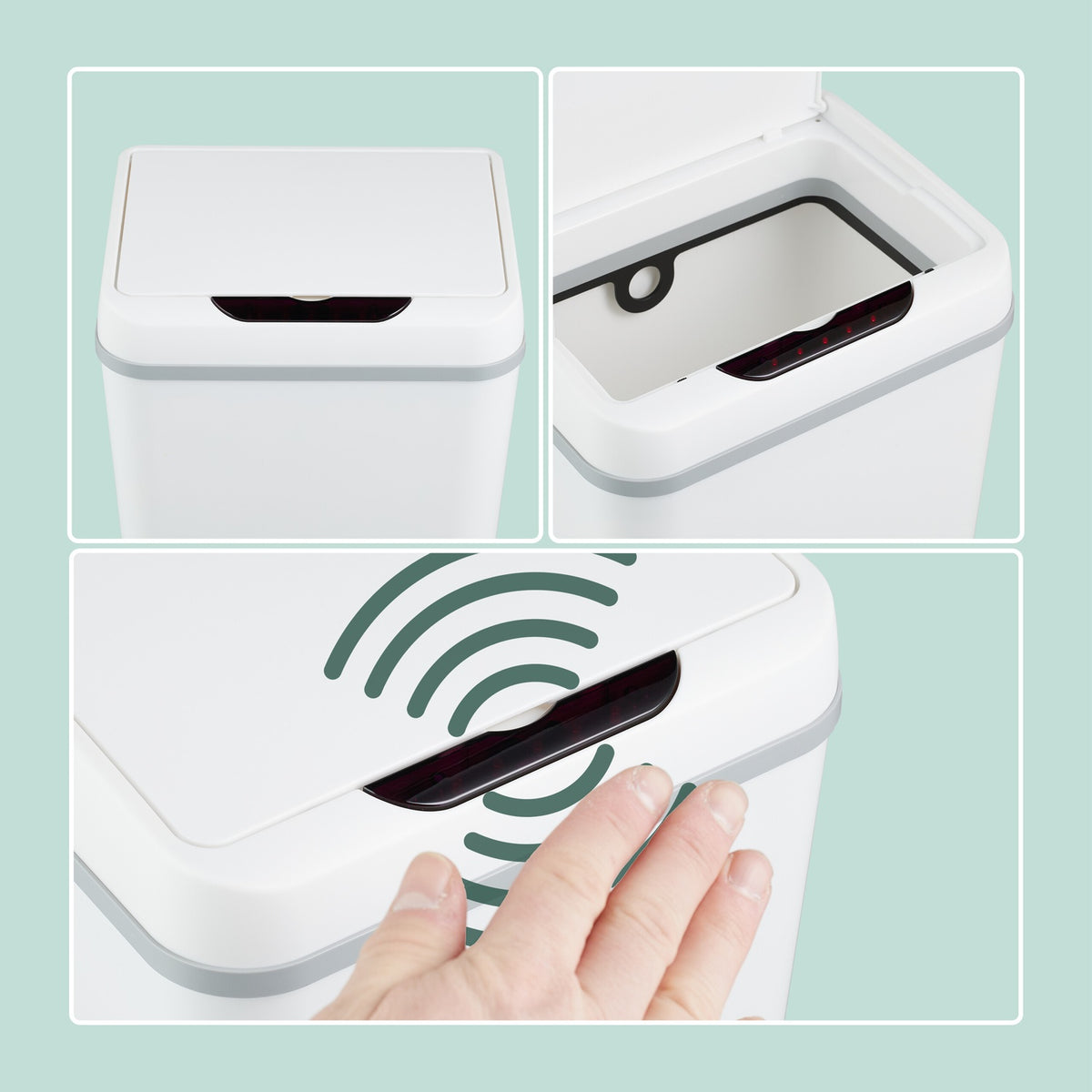 Automatic Bathroom Sensor Bin, 9L Capacity