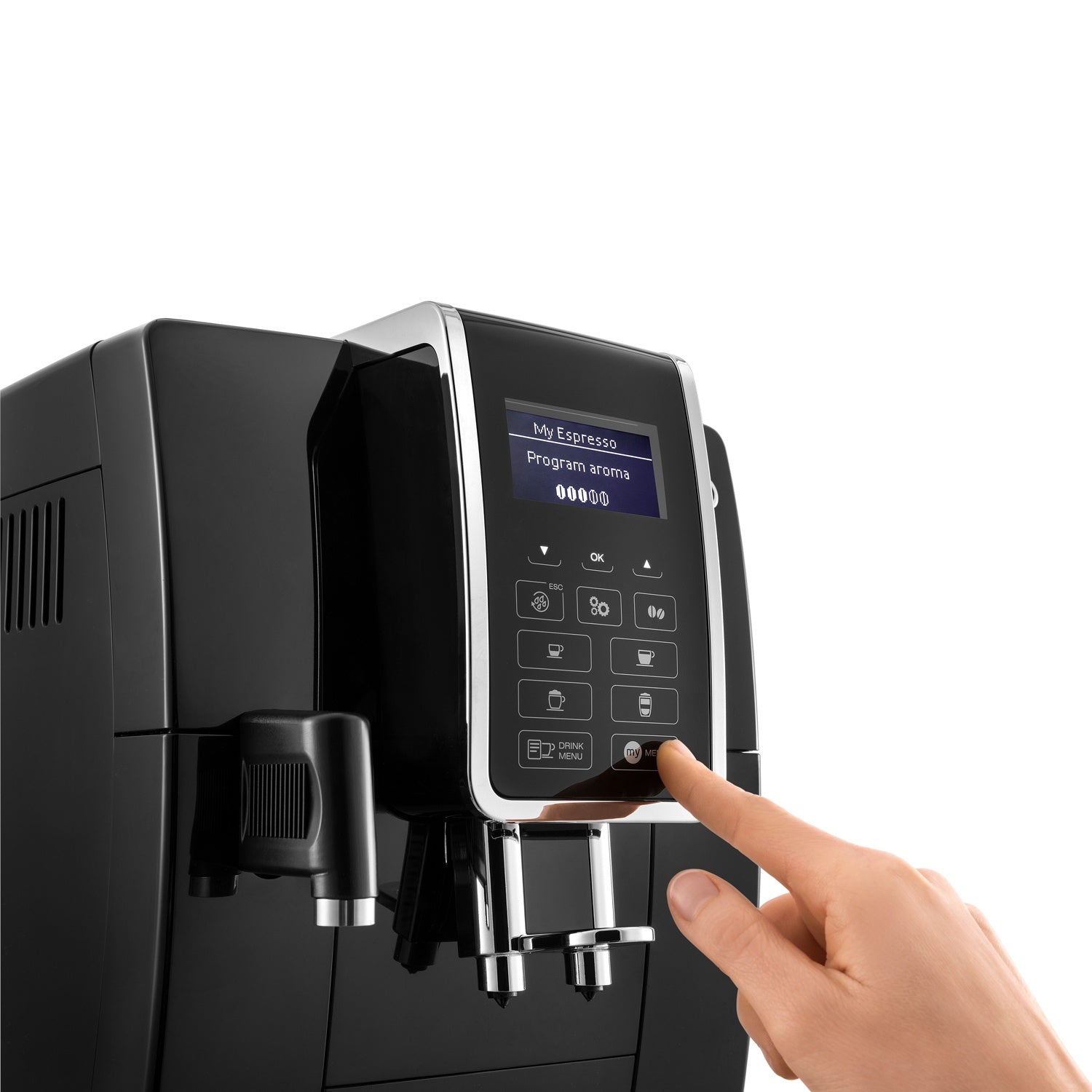 Automatic Espresso Machine, 15-Bar Pressure, Black