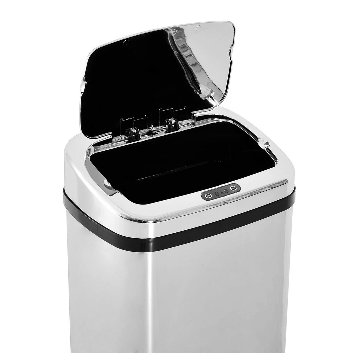 Automatic Rubbish Bin With Sensor Kitchen Stainless Steel 50/68L Silver (50L)