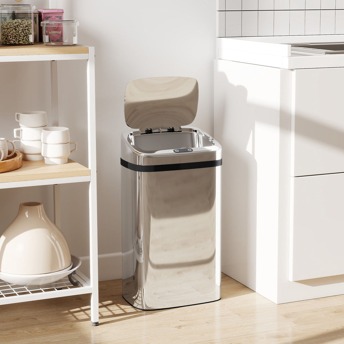 Automatic Sensor Trash Can, 30L Stainless Steel