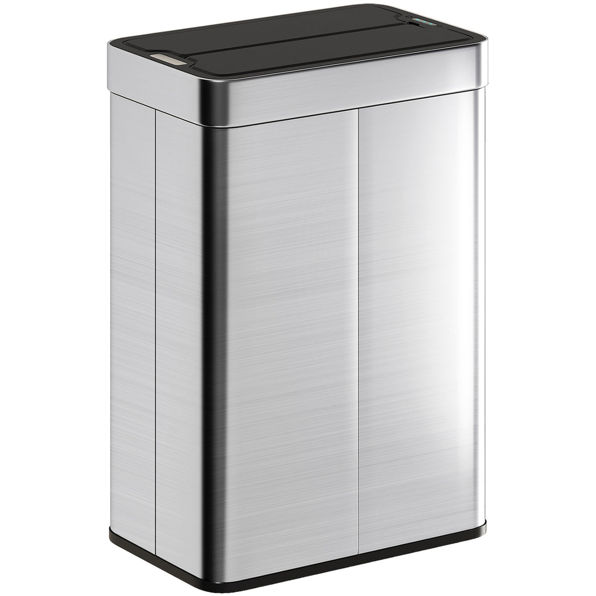 Automatic Sensor Trash Can, 55L, Stainless Steel, Butterfly Lid