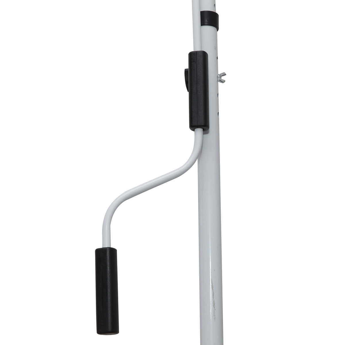 Awning Folding Arm Awning Clamp Awning Height Adjustable Sun Protection Folding Arm Hand Crank Balcony Aluminum Green + White 200 X 150 Cm
