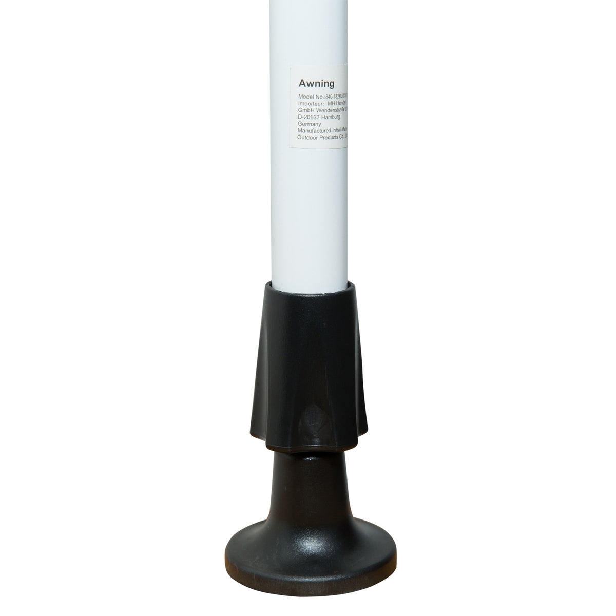 Awning, Folding Arm Awning, Height-Adjustable Clamp Awning, 200X150Cm, Blue/White, Aluminum