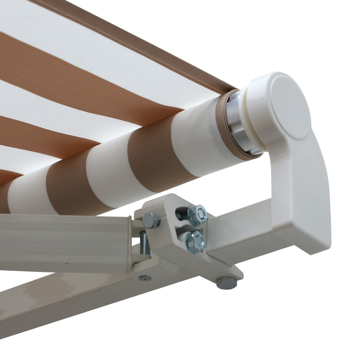 Awning With Hand Crank 3 X 2.5 M Folding Arm Awning, Sun Protection, Wall Mounting, Balcony, Aluminum Mountains