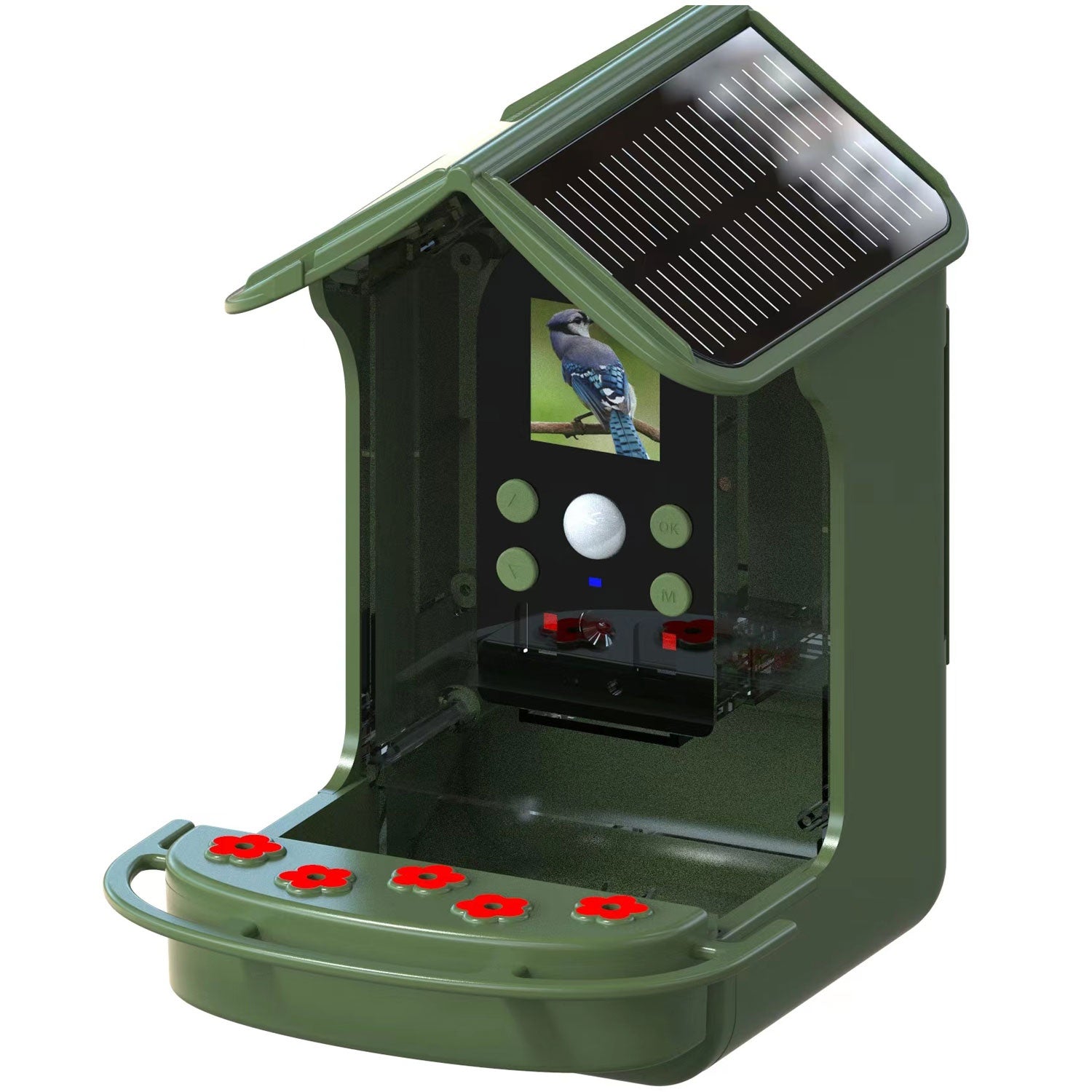 BFC-1200 Smart bird feeder with camera and solar cells
