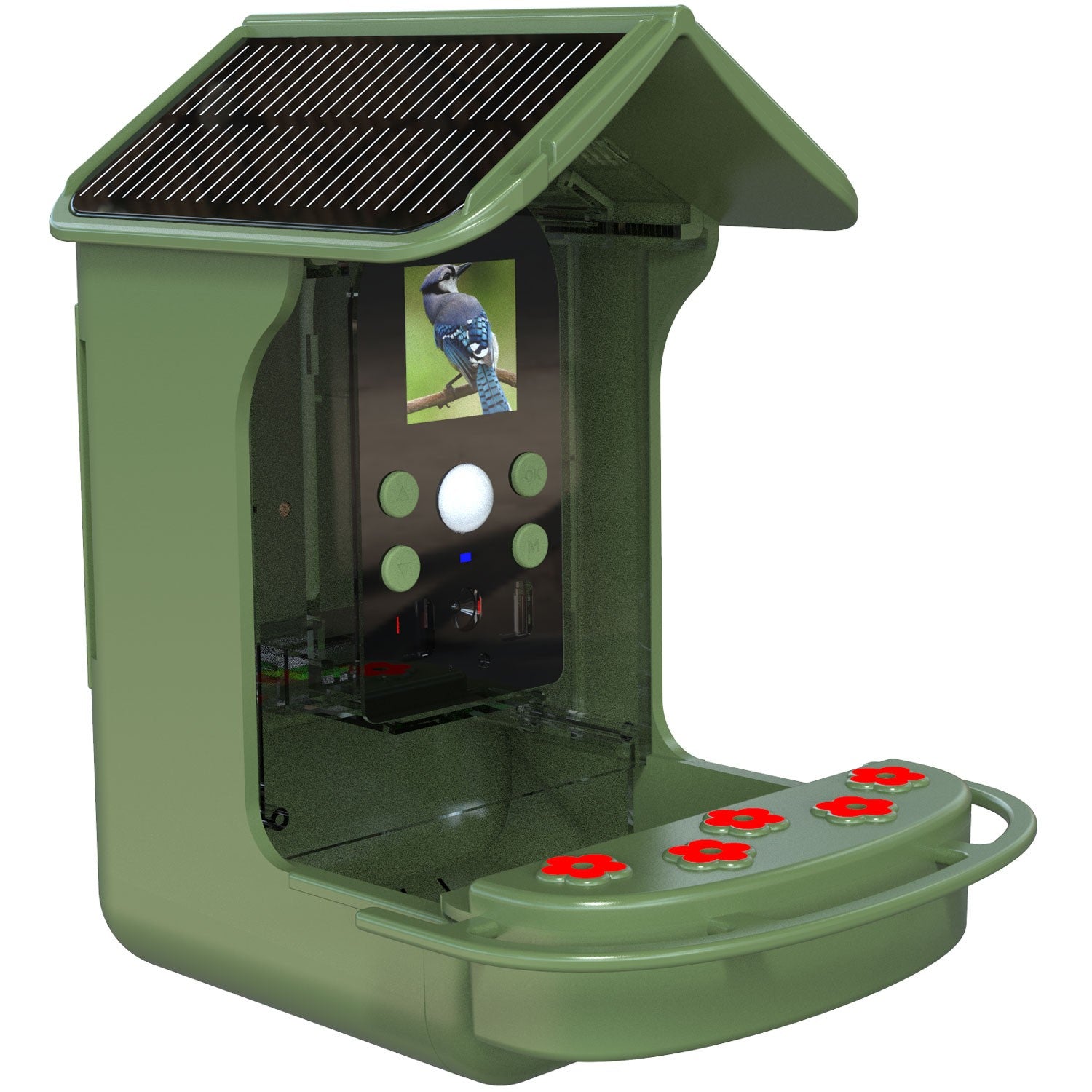 BFC-1200 Smart bird feeder with camera and solar cells