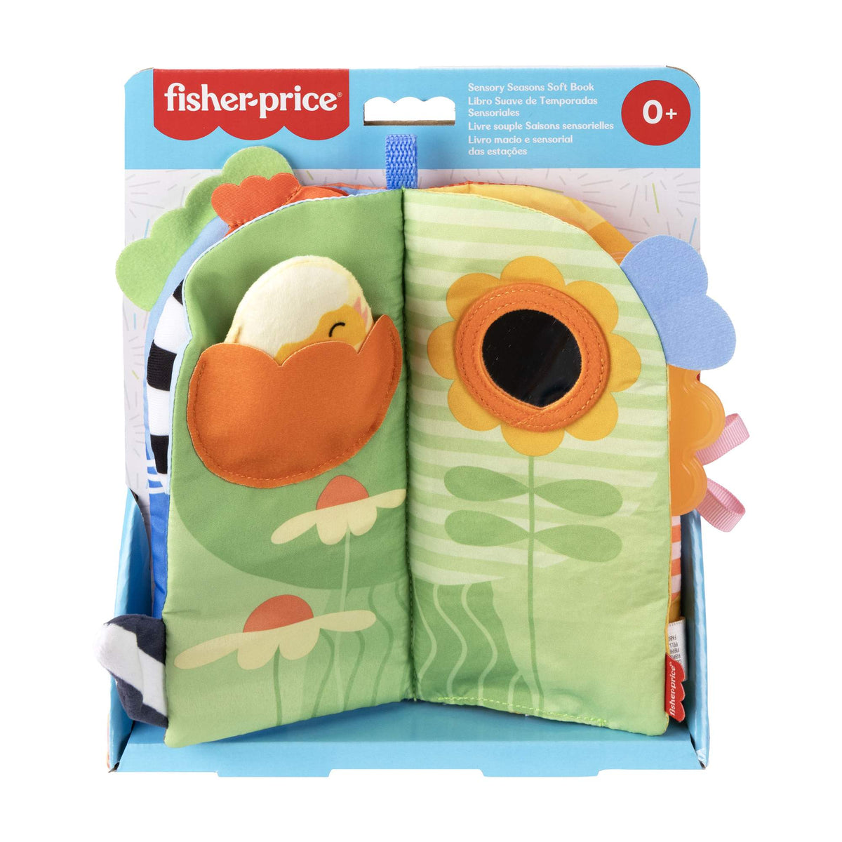 Baby Soft Activity Book with Teether and Mirror