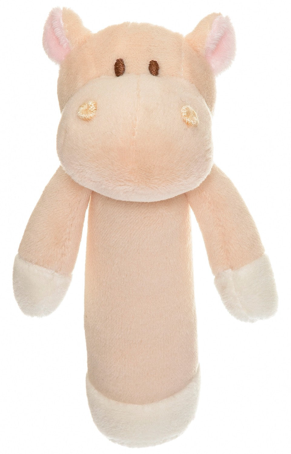 Baby's First Soft Rattle, Hippo, 14 cm, Washable