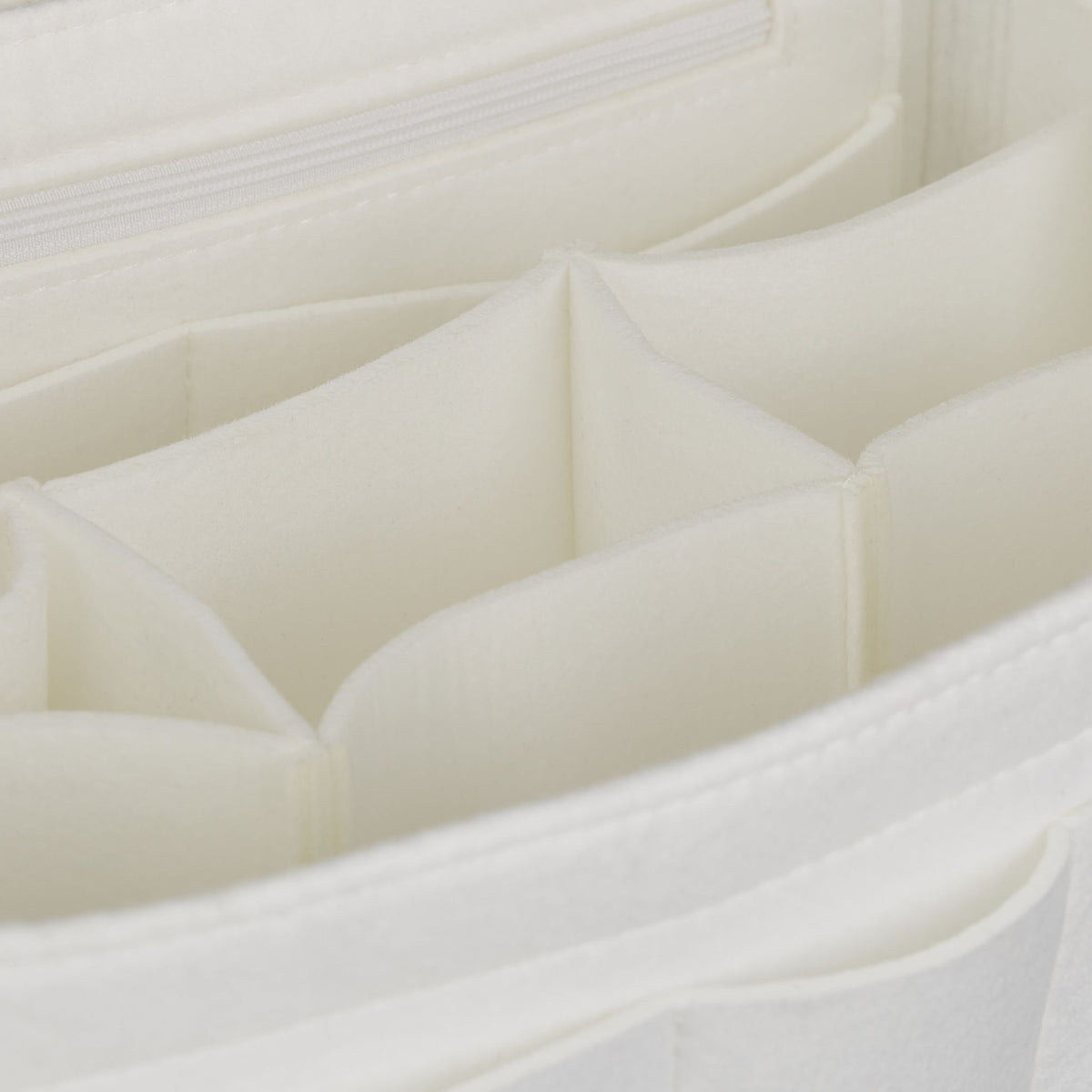 Bag Organizer Purse Felt White