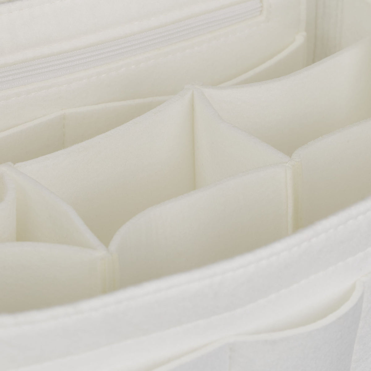 Bag Organizer Purse Felt White