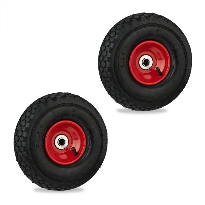 Bag loader wheels 2-pack with pneumatic tires