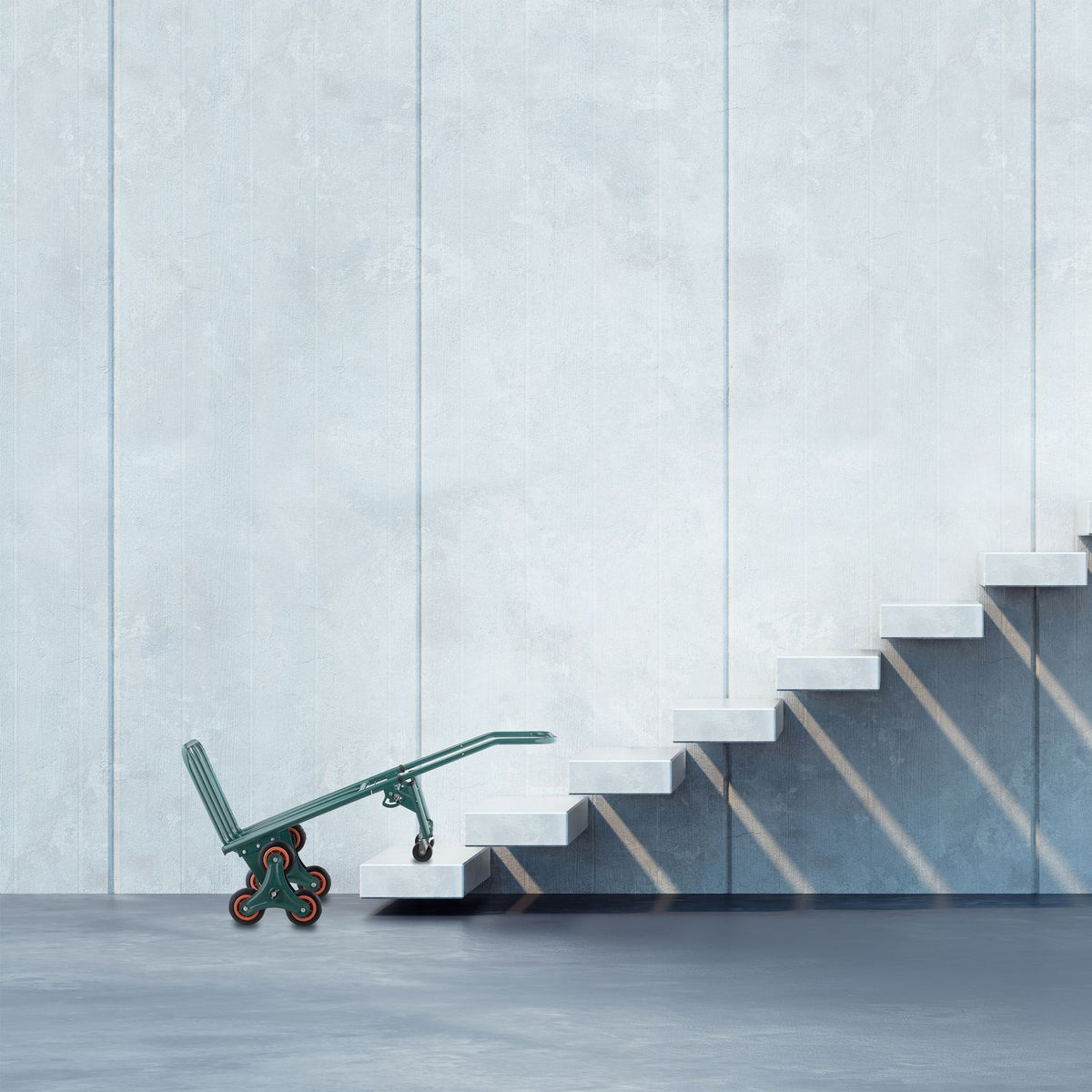 Bag truck stair climber green