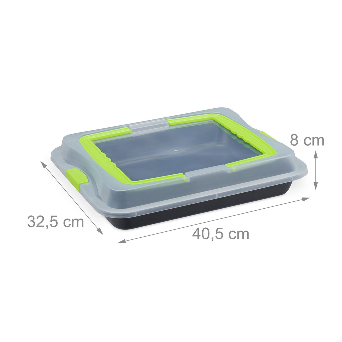 Baking tray with lid, 3-in-1