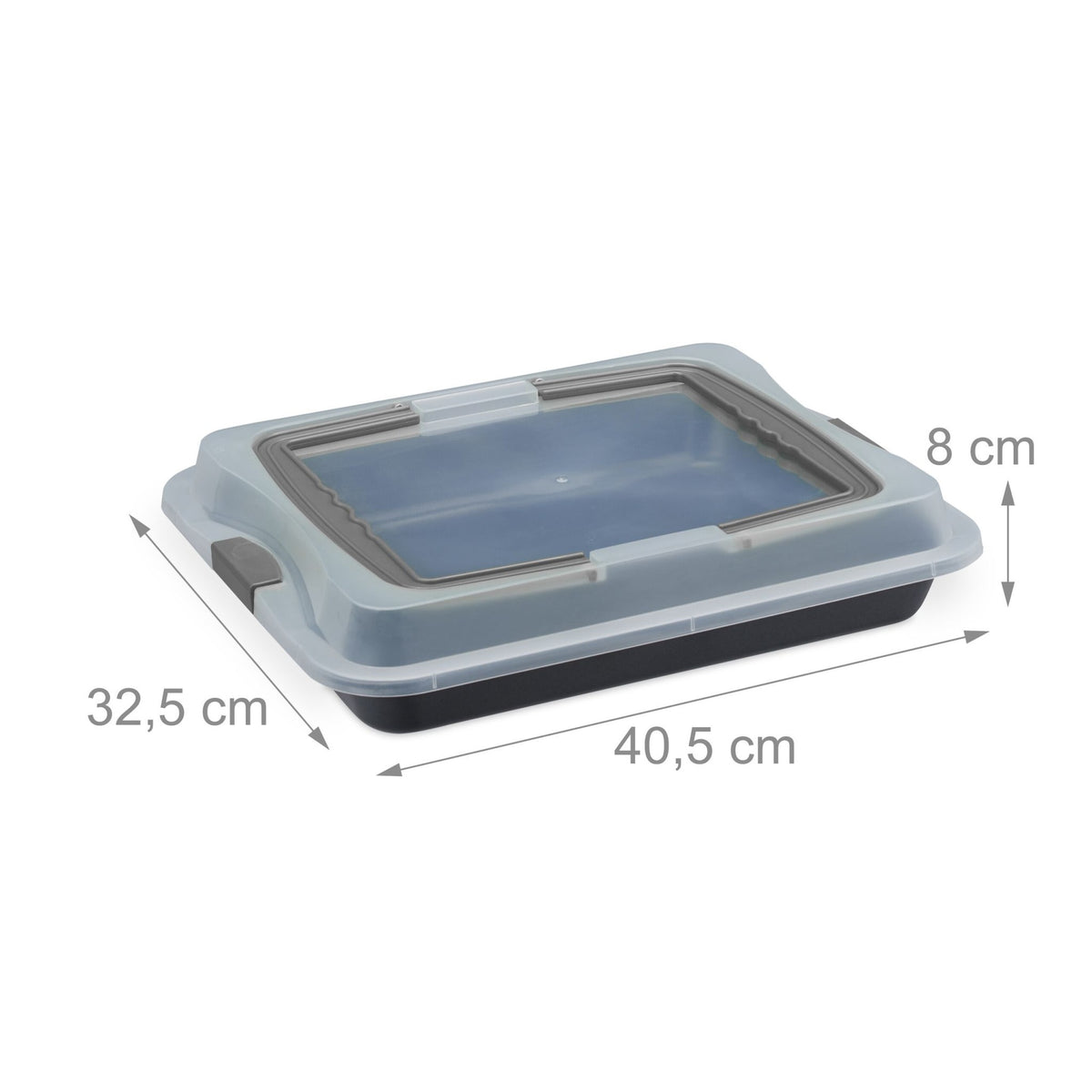Baking tray with lid