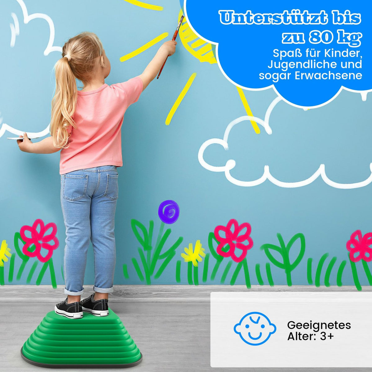 Balance Stones for Kids – Non-Slip, Indoor & Outdoor Play