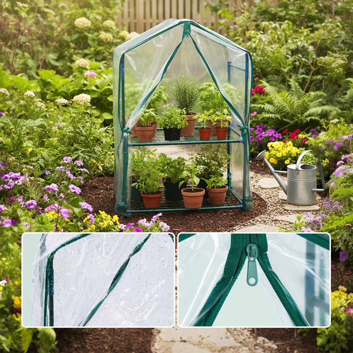 Balcony Greenhouse PVC Cover – Two-Tier Propagator