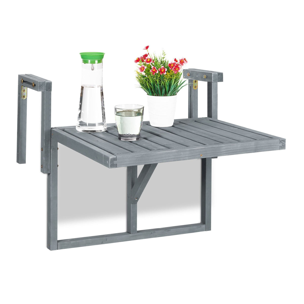 Balcony table hanging wood