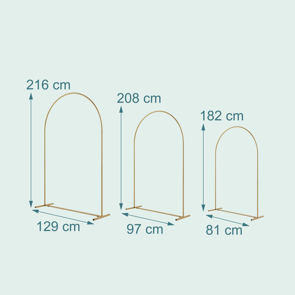 Balloon Arch Set – 3-Piece Event Decoration