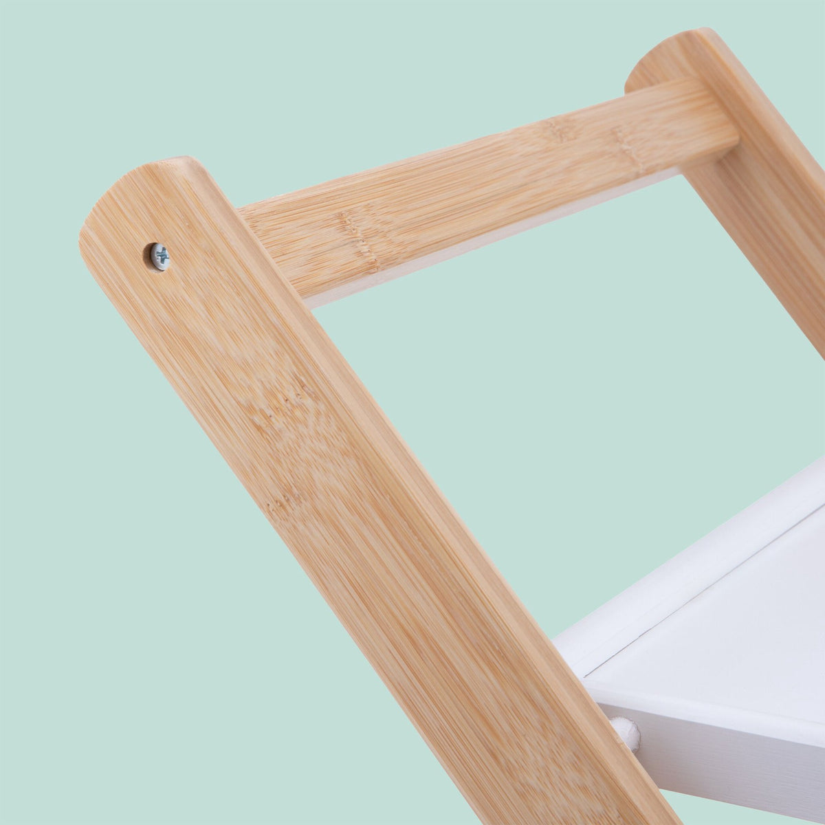 Bamboo 2-Tier Serving Trolley with Bottle Holder