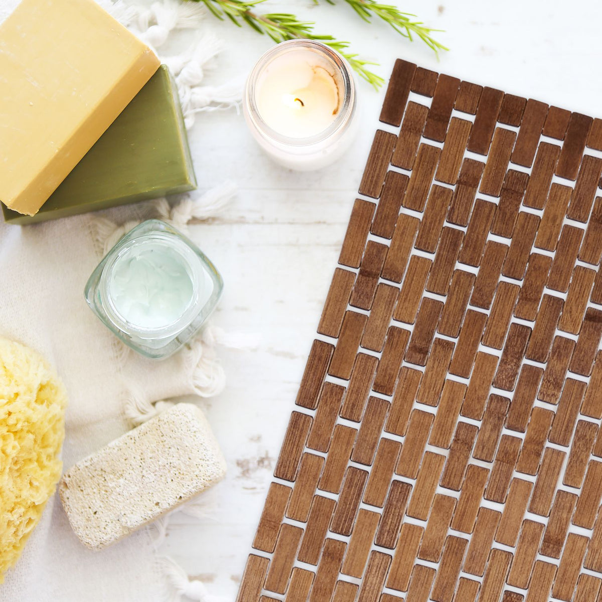 Bamboo Bath Mat 50 x 80 cm