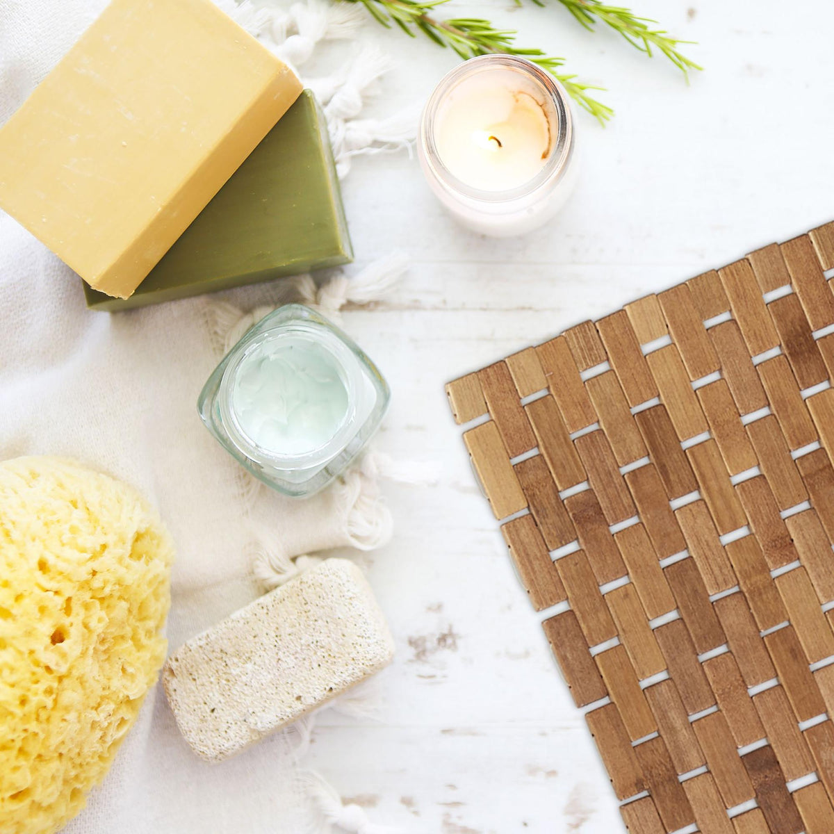 Bamboo Bath Mat 50 x 80 cm
