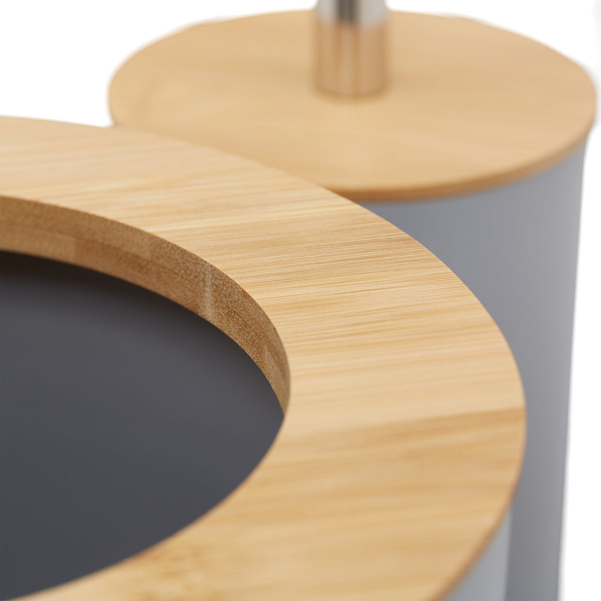 Bamboo Bathroom Accessories 6x Set