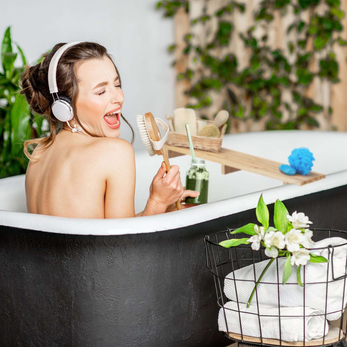 Bamboo Bathtub Caddy 70 cm