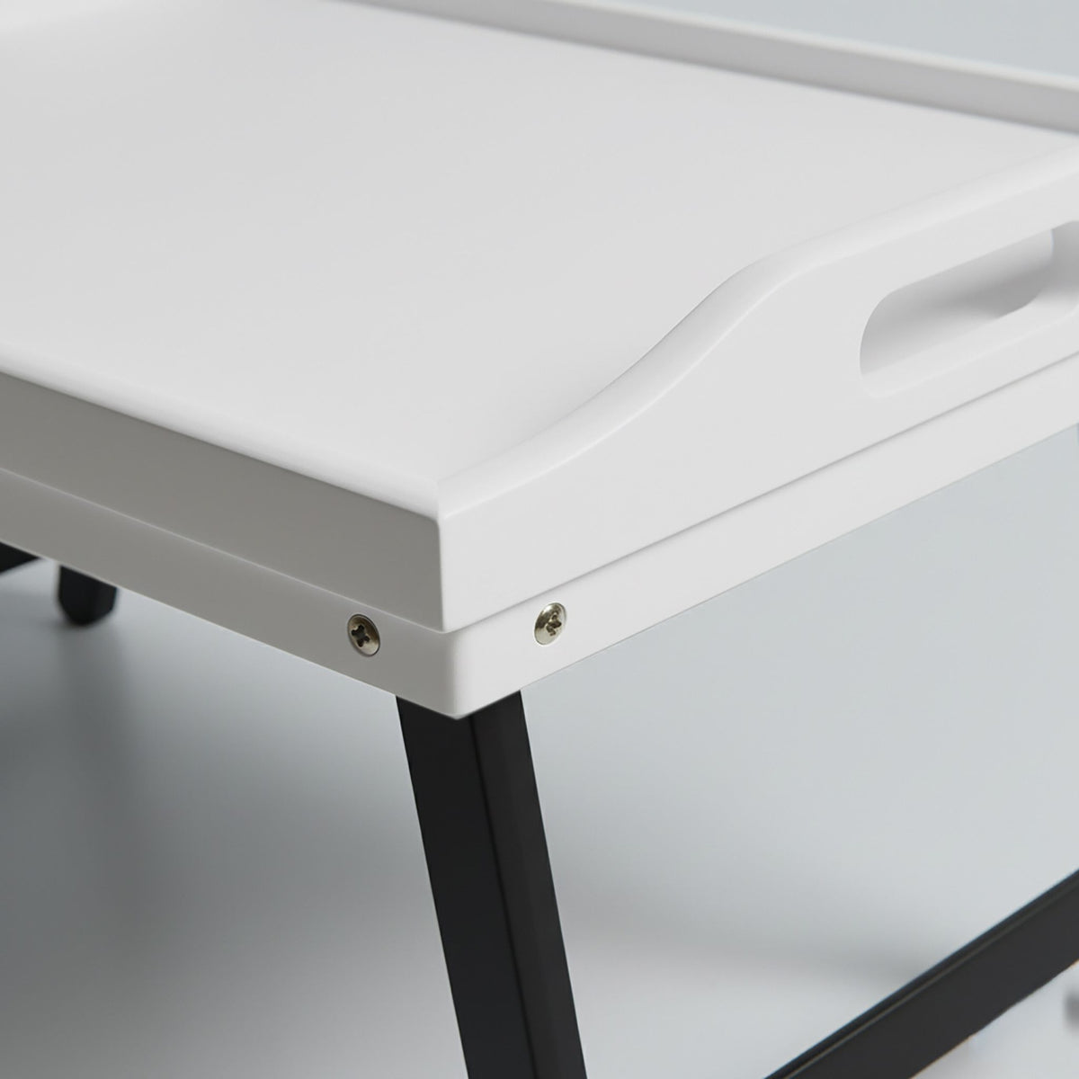 Bamboo Bed Tray with Foldable Legs and Side Handles