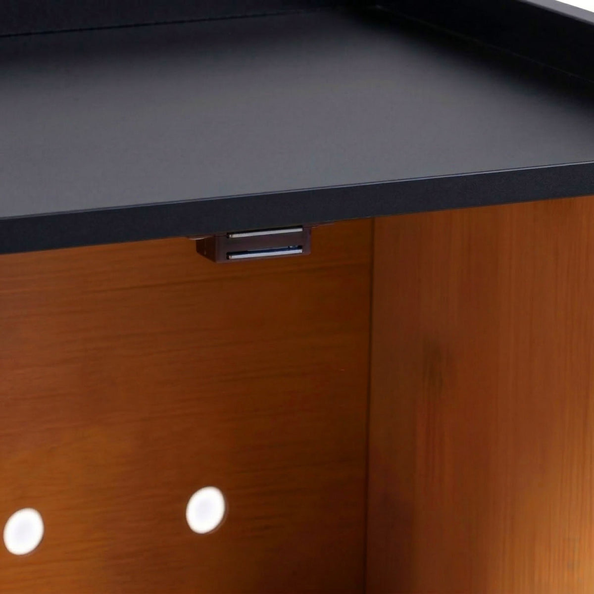 Bamboo Bread Bin with Cutting Board and Storage Shelf