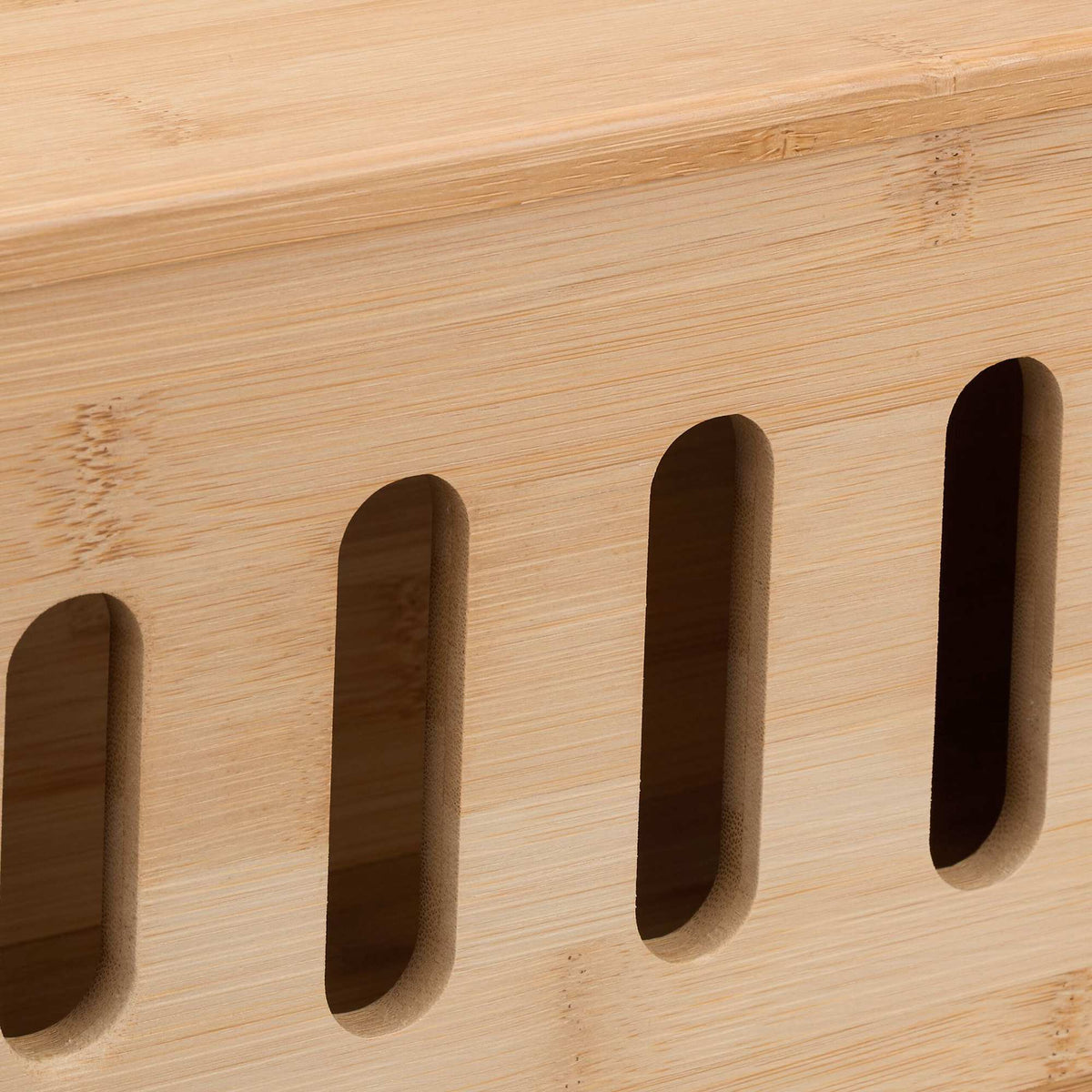 Bamboo Cable Management Box for Power Strips