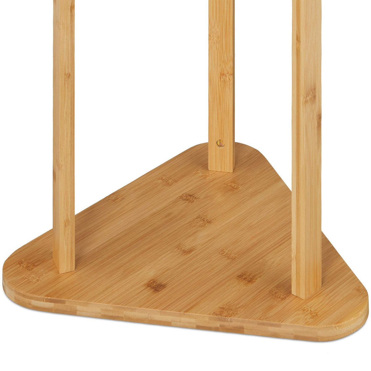 Bamboo Coat Rack with 9 Hooks and 2 Shelves