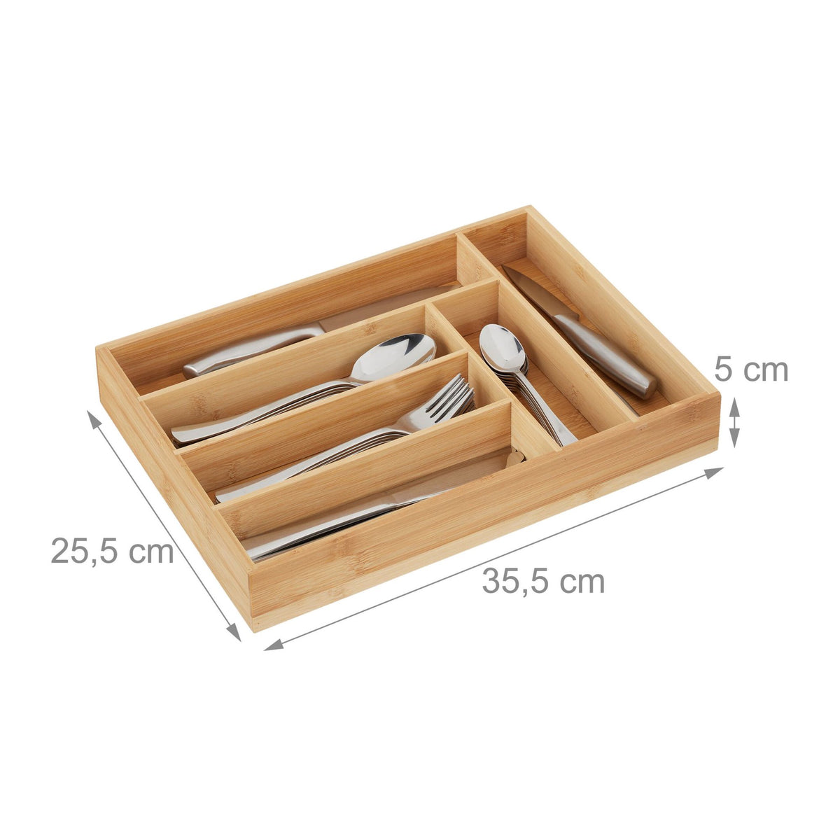 Bamboo Cutlery Tray 25.5 x 35.5 cm