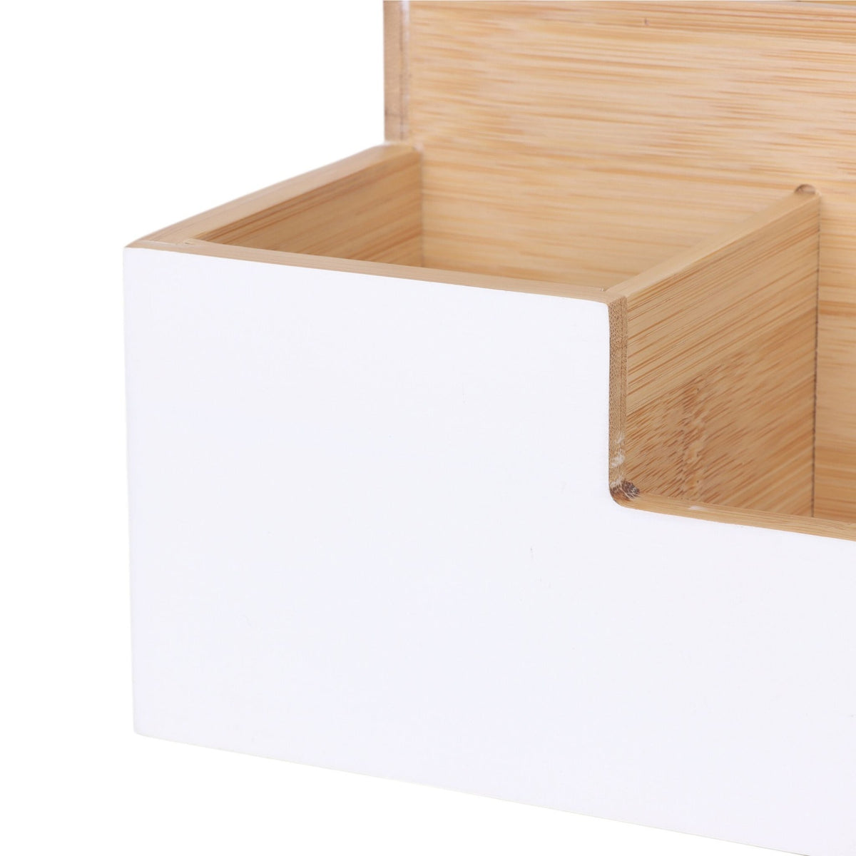 Bamboo Desk Organiser, 7 Slots – Office, Kitchen, Bathroom