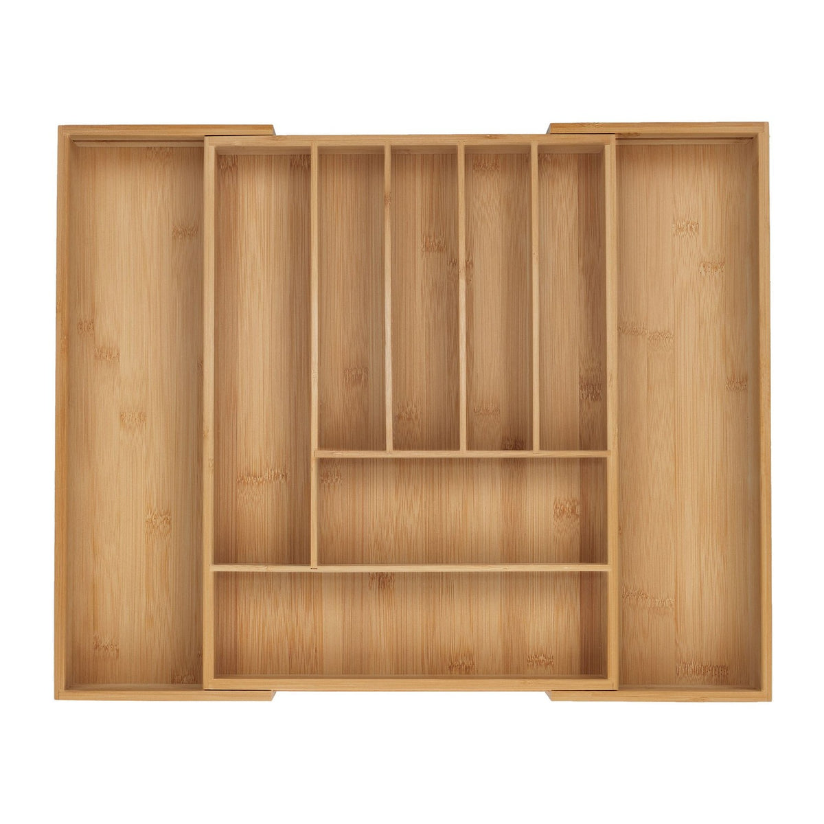 Bamboo Extendable Cutlery Tray for Drawers
