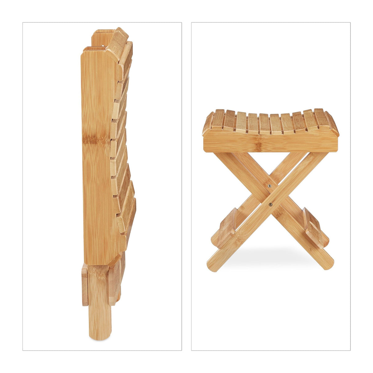 Bamboo Folding Footstool
