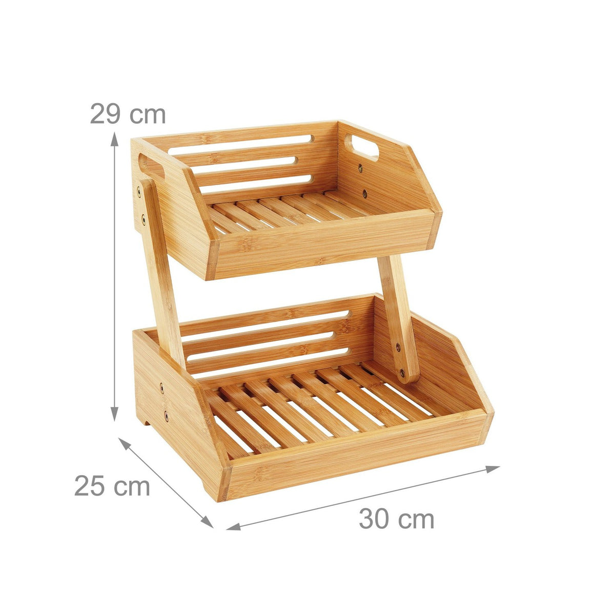 Bamboo Fruit Stand – Tiered Storage for Kitchen & Pantry
